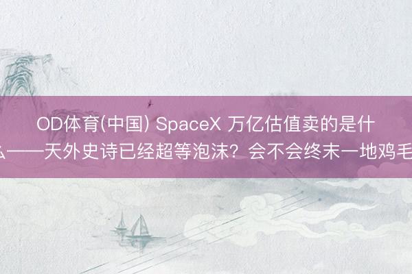 OD体育(中国) SpaceX 万亿估值卖的是什么——天外史诗已经超等泡沫？会不会终末一地鸡毛？