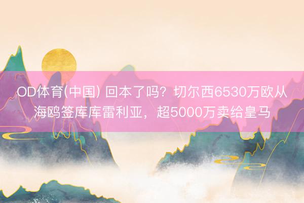 OD体育(中国) 回本了吗？切尔西6530万欧从海鸥签库库雷利亚，超5000万卖给皇马