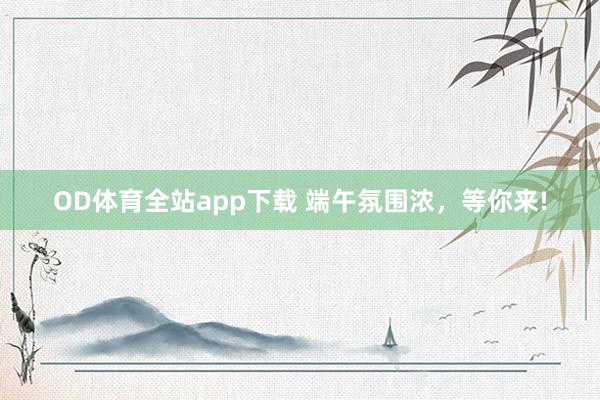 OD体育全站app下载 端午氛围浓，等你来!